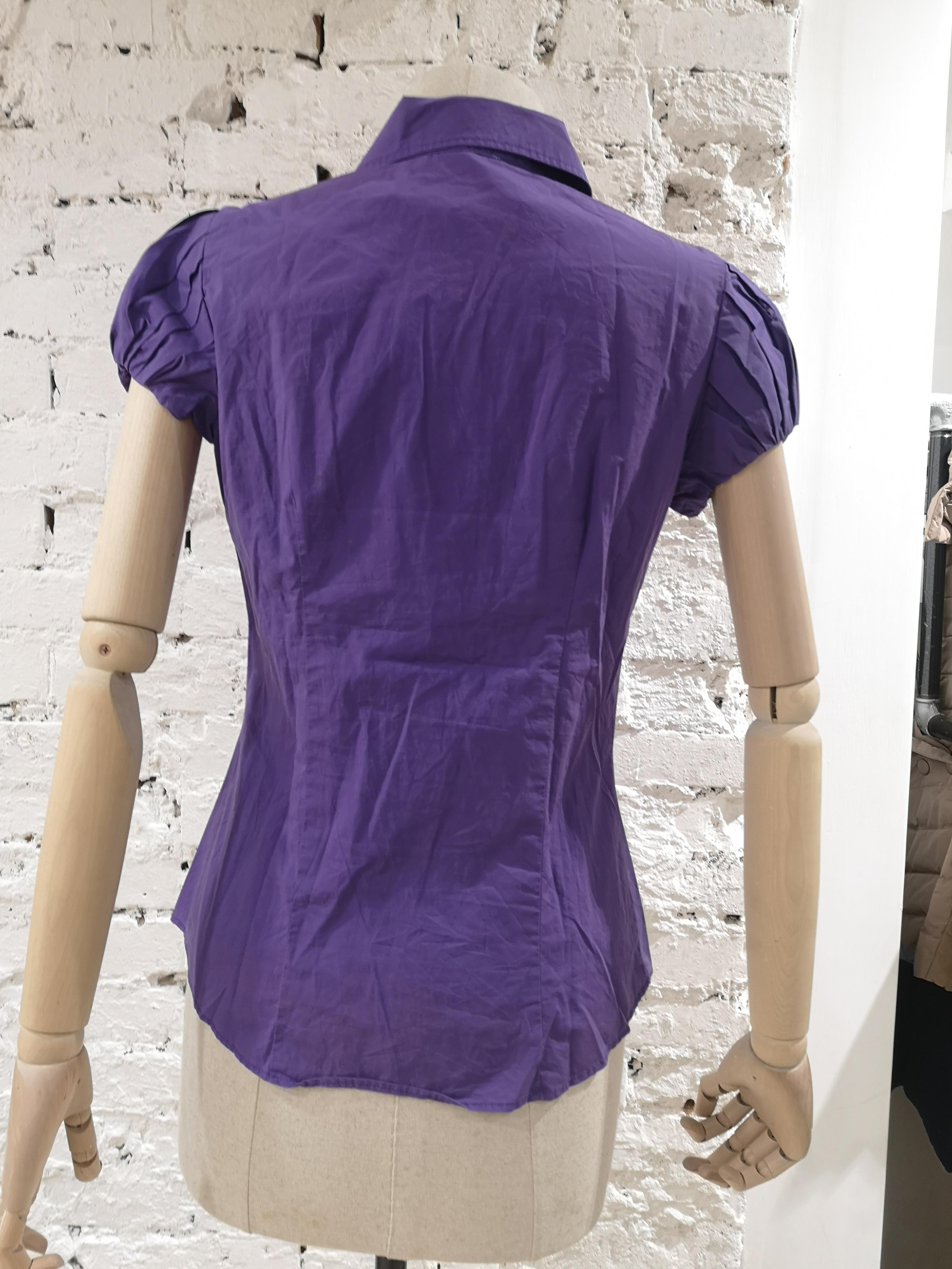 Moschino purple cotton shirt In Good Condition In Capri, IT