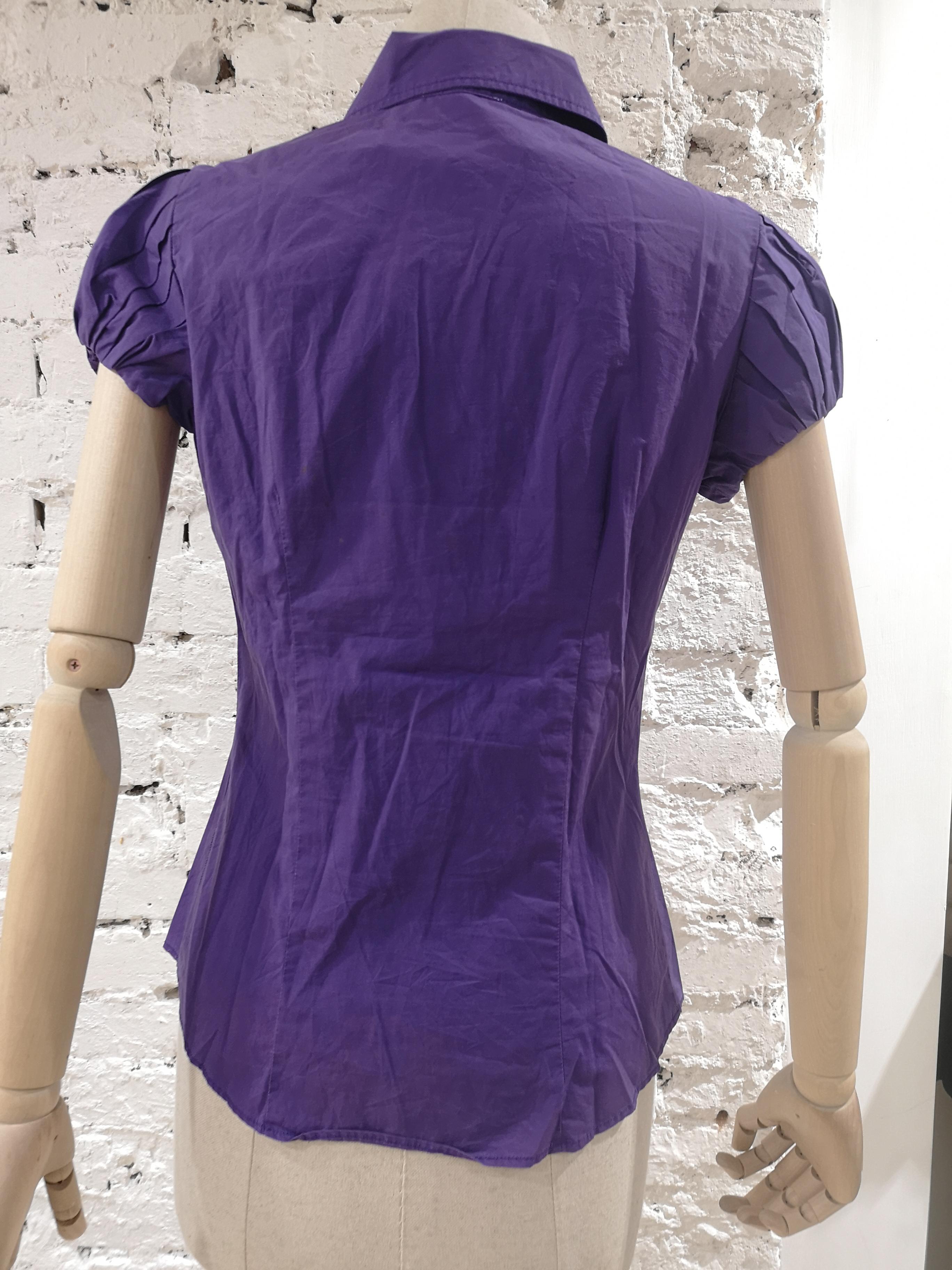 Women's Moschino purple cotton shirt