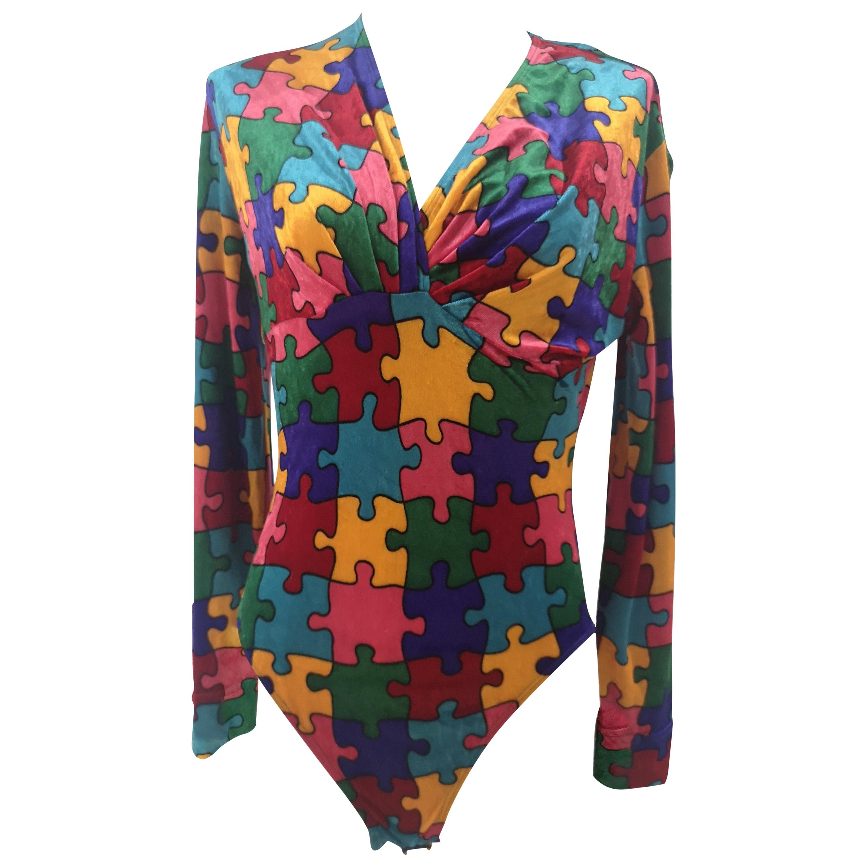 Moschino puzzle velvet body