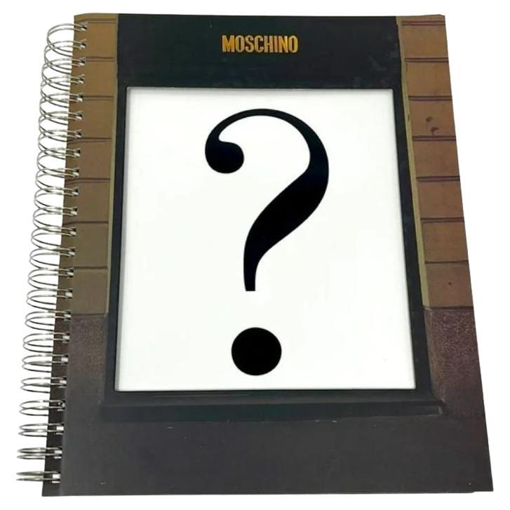 Moschino Question Mark Ring Bound Book Limited Edition