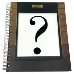 Moschino Question Mark Ring Bound Book Limited Edition