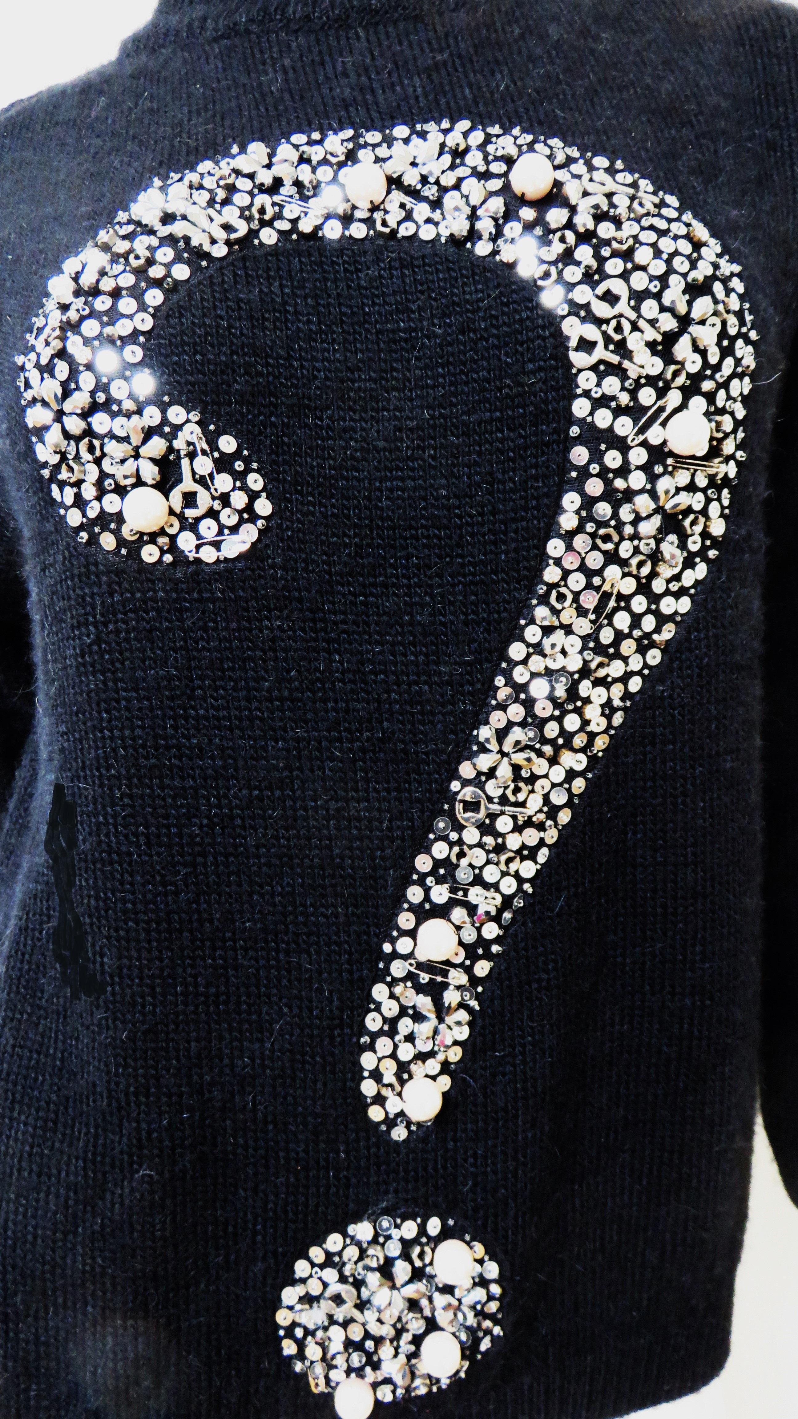 Women's Moschino Question Mark Sweater For Sale