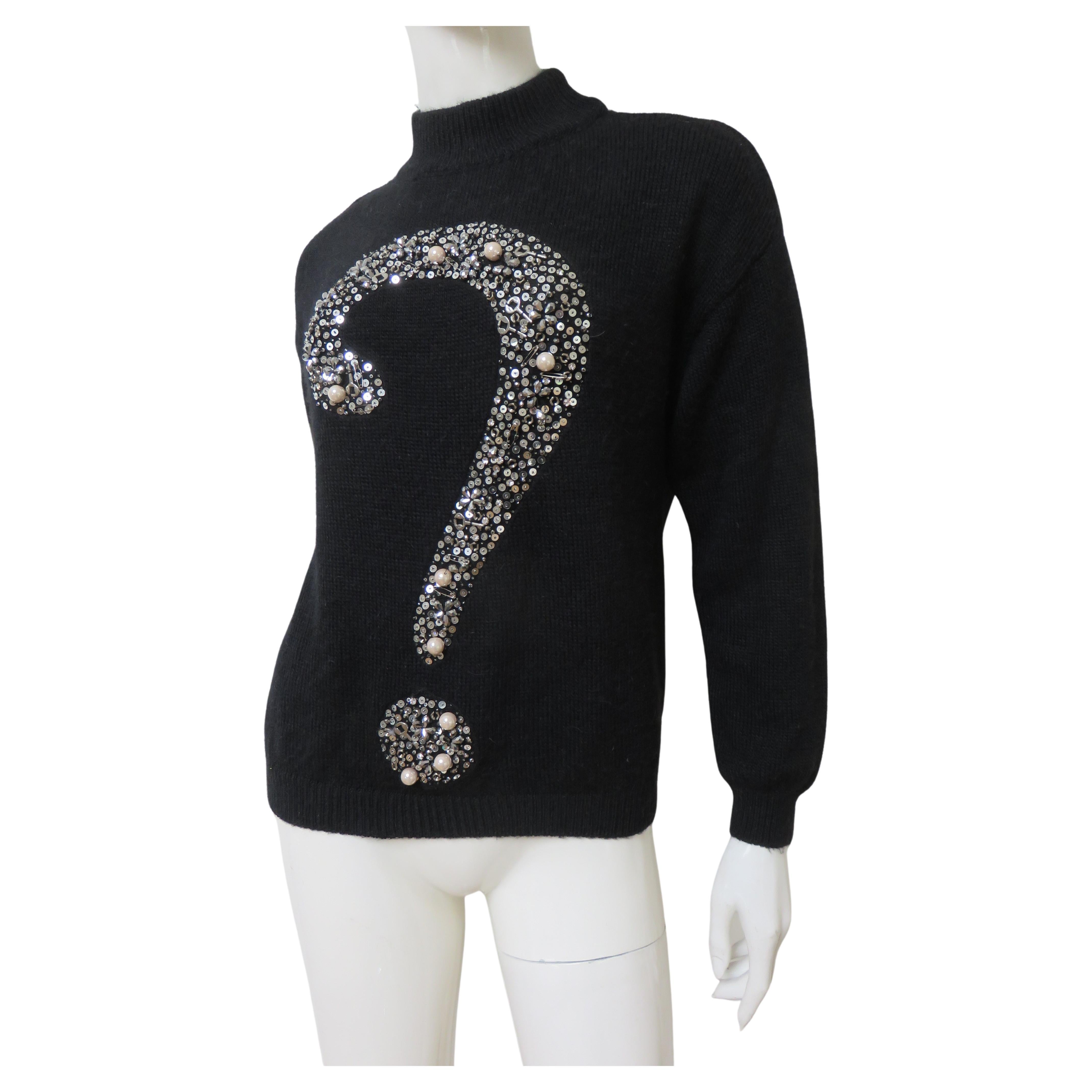 Moschino Question Mark Sweater For Sale