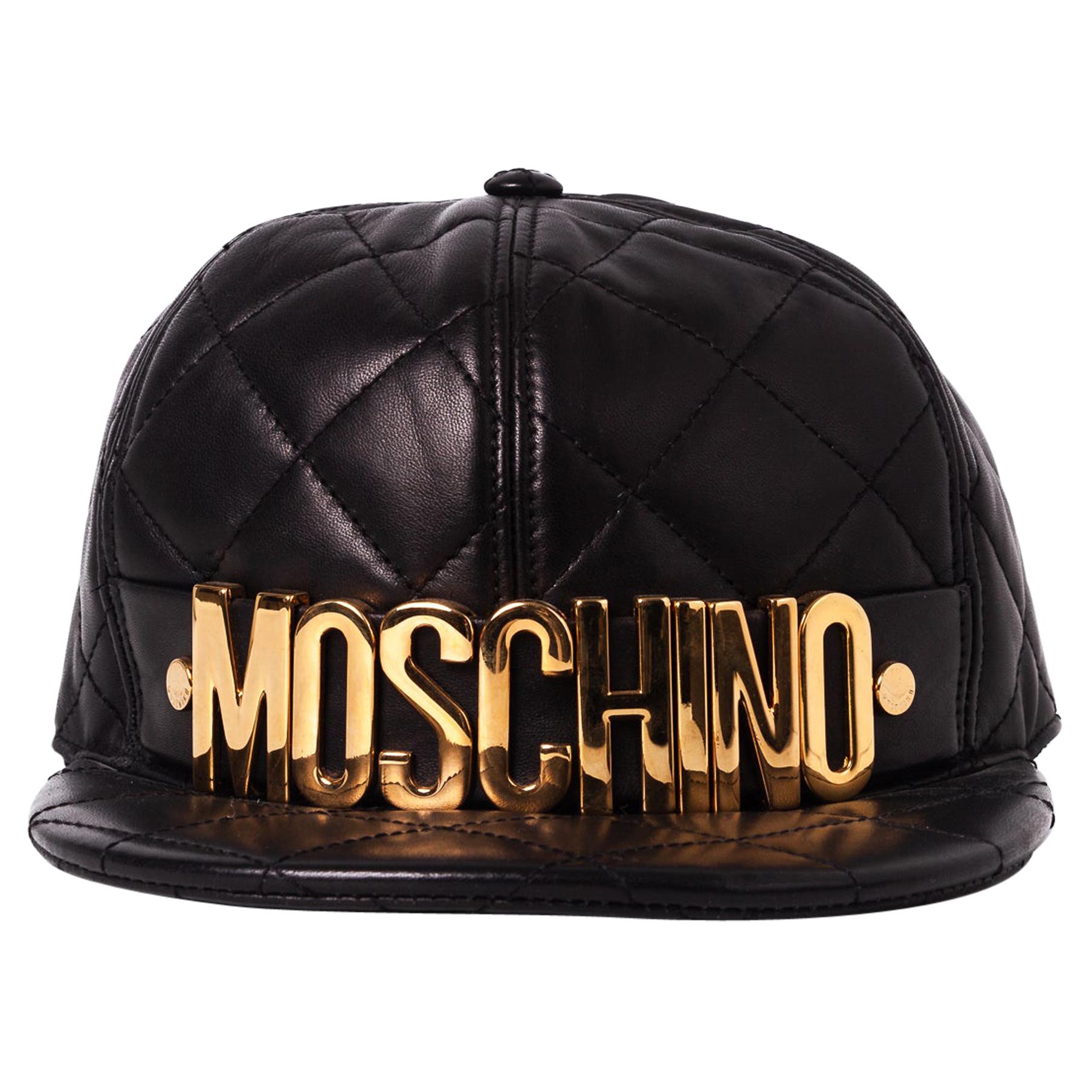 Moschino Quilted Logo Hat