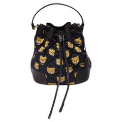 Moschino Quilted Small Teddy Bear Bucket Bag