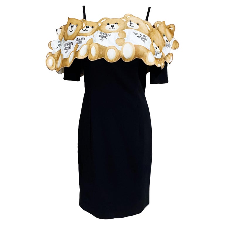 Moschino Rare Teddy Valle de las Muñecas Vestido de Pasarela en