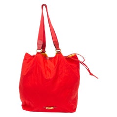 Moschino Red Reversible Nylon Bag