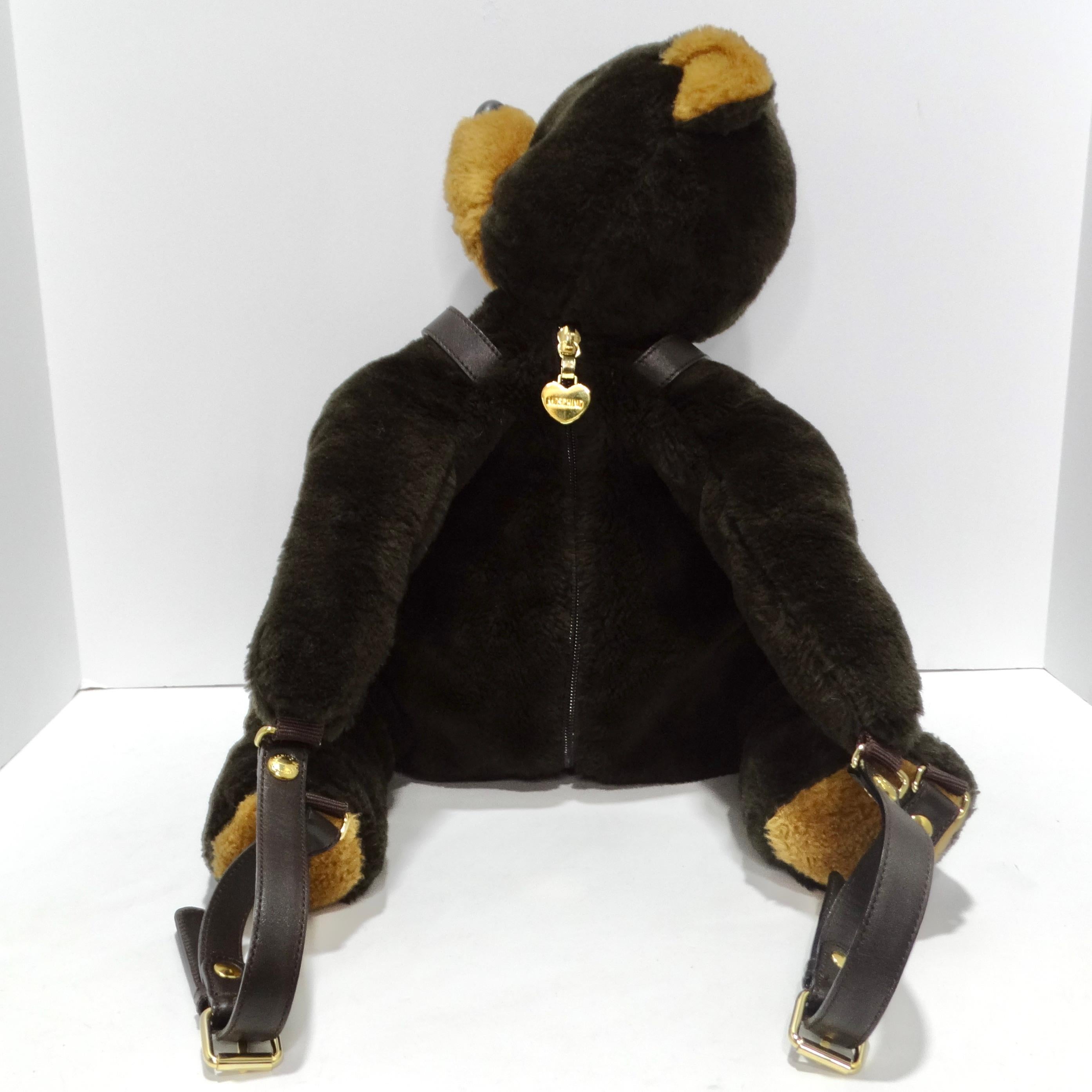 Moschino Redwall 1990er Teddybär-Rucksack im Zustand „Hervorragend“ im Angebot in Scottsdale, AZ