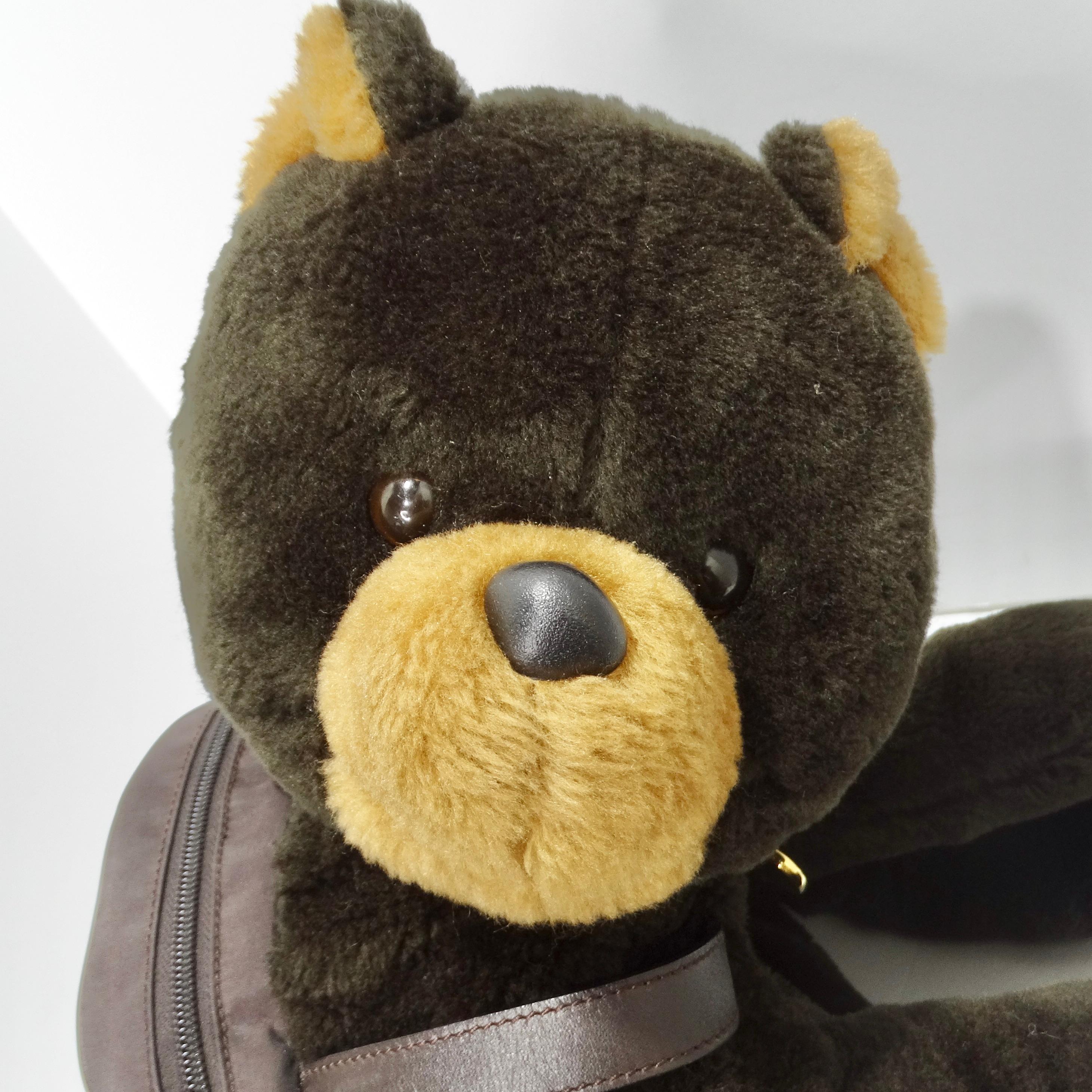 Women's or Men's Moschino Redwall 1990s Teddy Bear Backpack For Sale