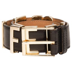 Ceinture en cuir Moschino Redwall « I Feel Great » (taille 42)