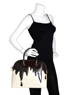 Moschino Redwall Vintage Collector's Dripping Chocolate Top Handle Bag