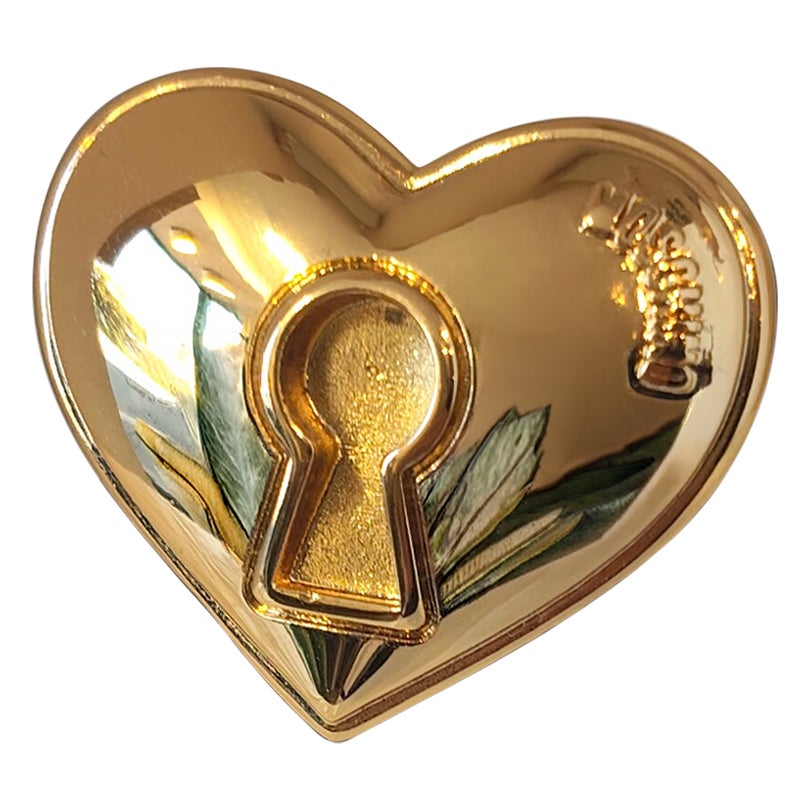 Moschino Gold-Ton Unisex-Mode-Ring, hergestellt in Italien, neu mit Tags im Angebot