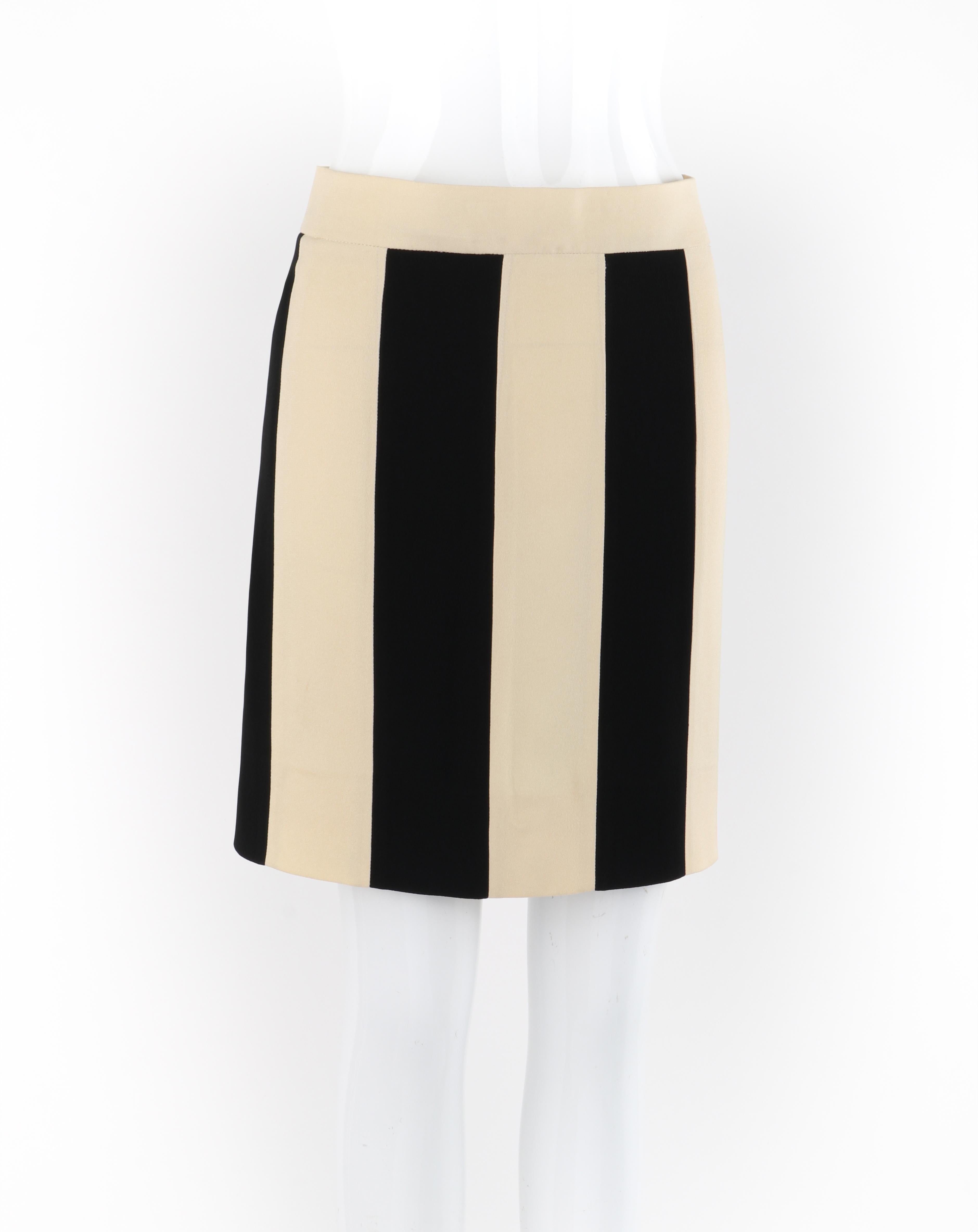 vertical striped mini skirt