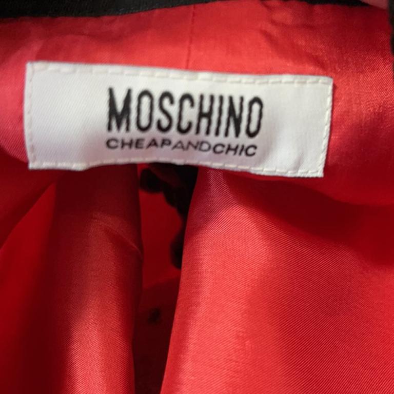 Moschino Salmon Wool Boucle Shift Dress For Sale 1