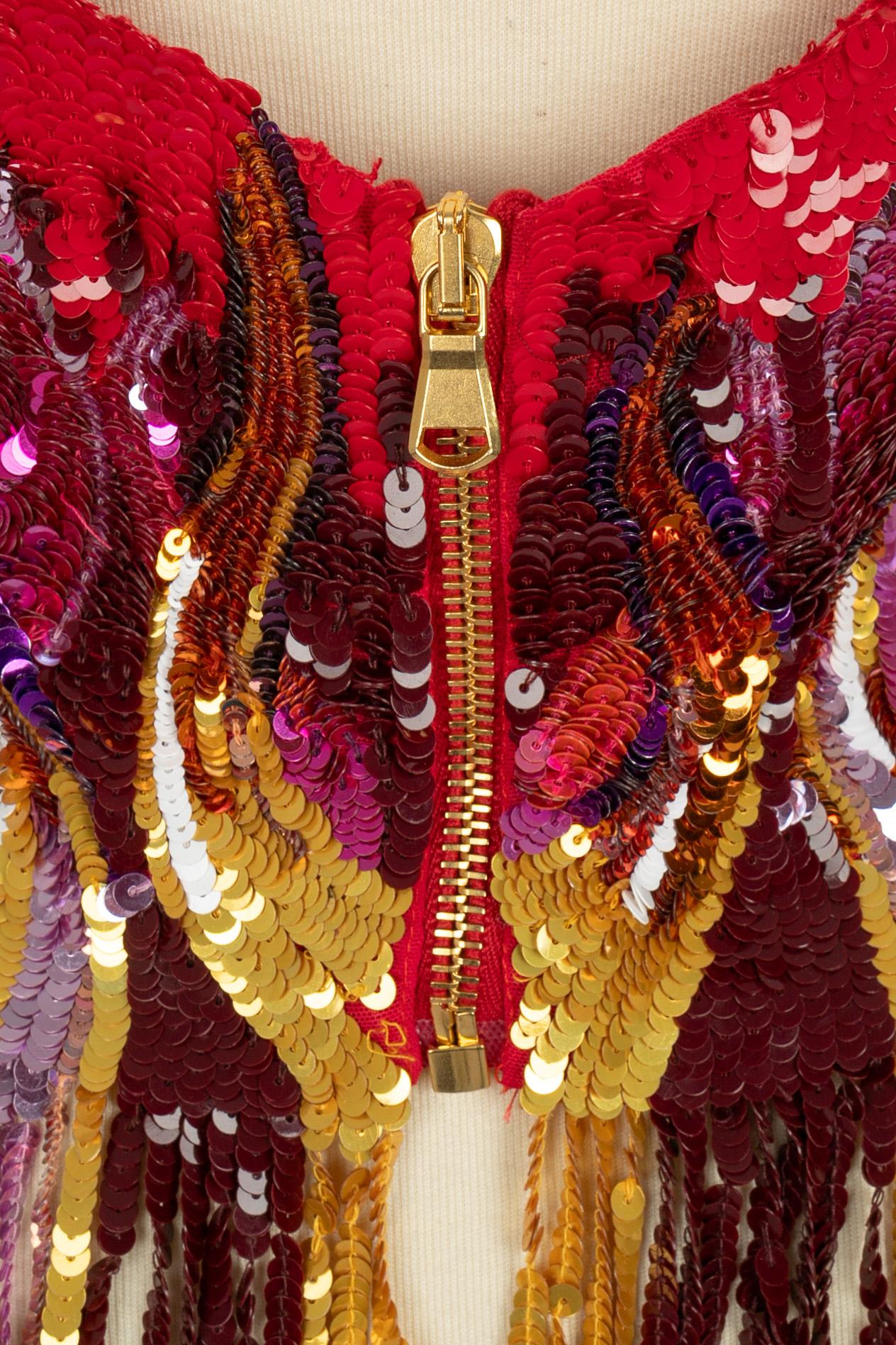 Moschino paillettenbesetztes Oberteil 1