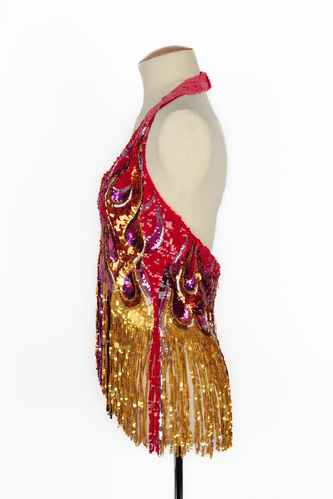 Moschino paillettenbesetztes Oberteil 3