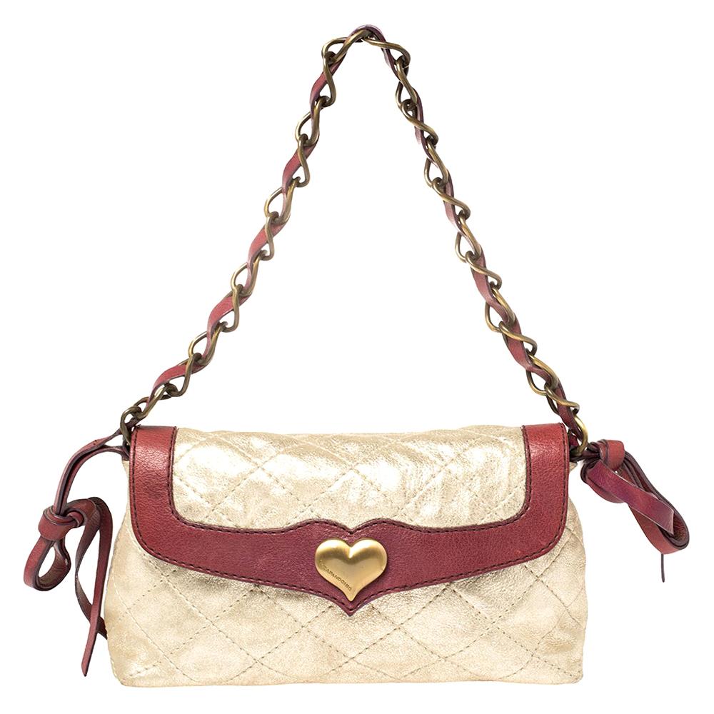 Louis Vuitton Metallic Gold Epi Leather Twist PM Bag at 1stDibs