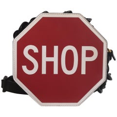 Moschino SHOP black red and white shoulder bag