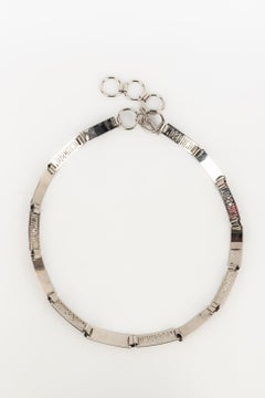Moschino  Silvery Metal Belt