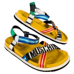 MOSCHINO Sandalias geométricas multicolor talla 12