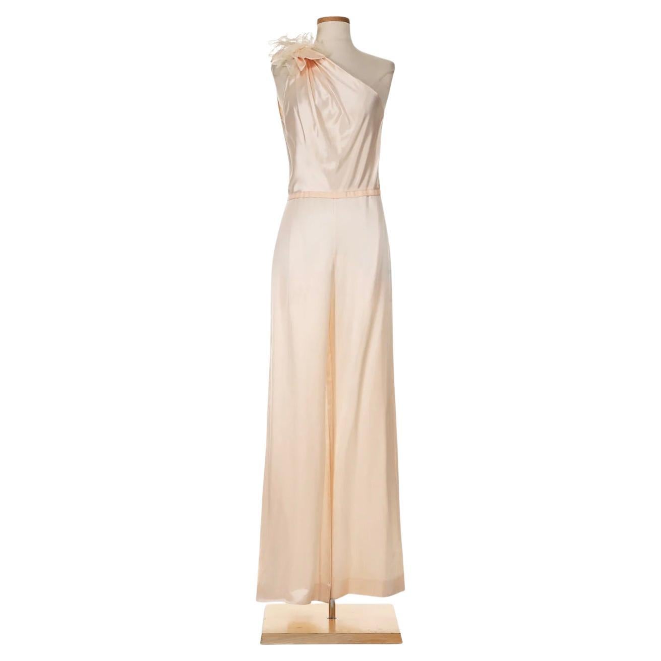 Moschino Spring 2014 Pink Jumpsuit (Runway Look 28) For Sale