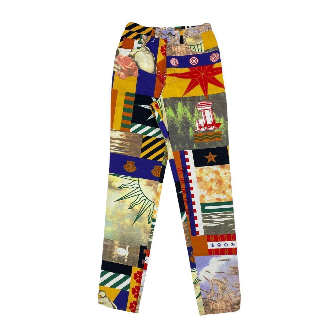 Women's Moschino Sun Printed Jeans Vintage  For Sale