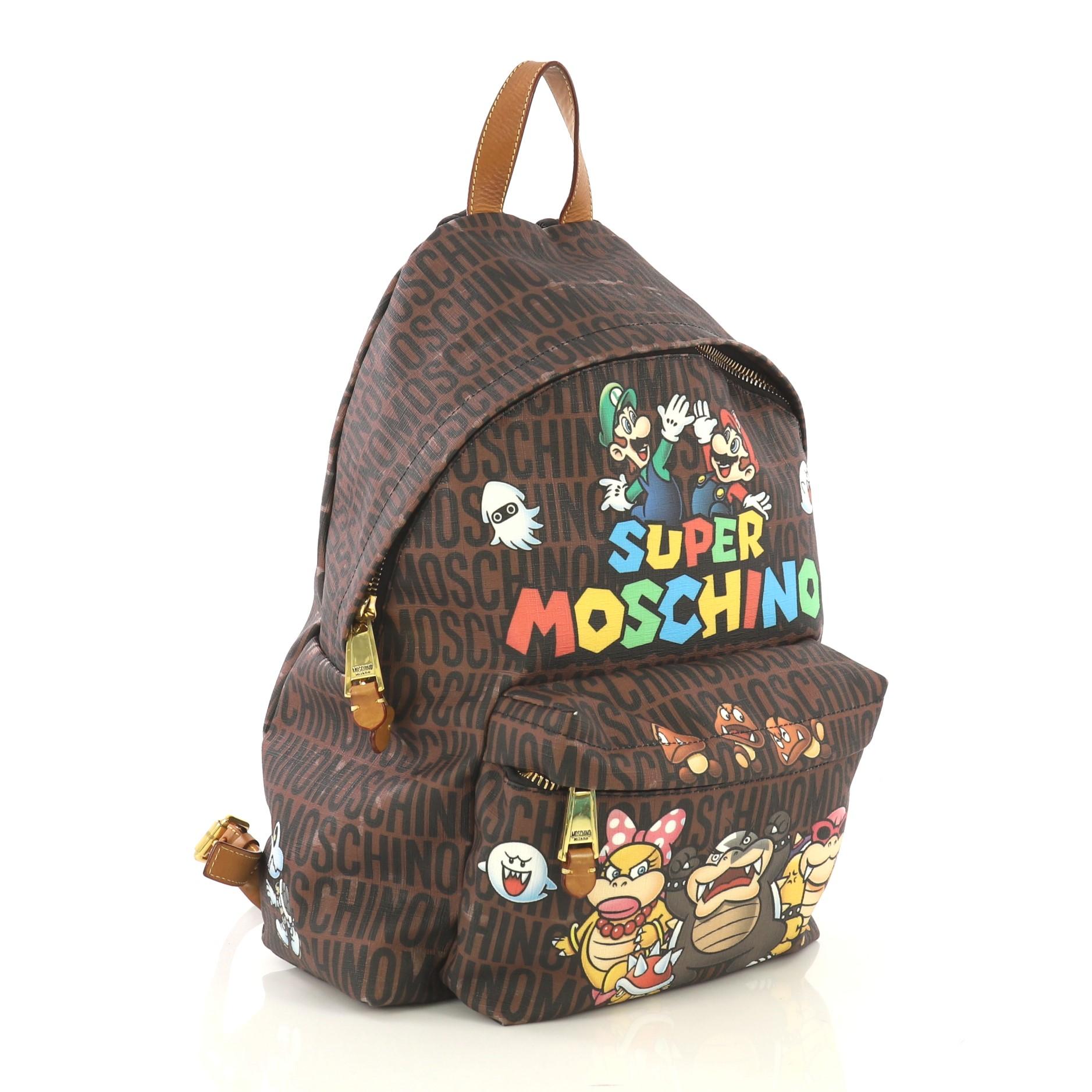 moschino mario backpack