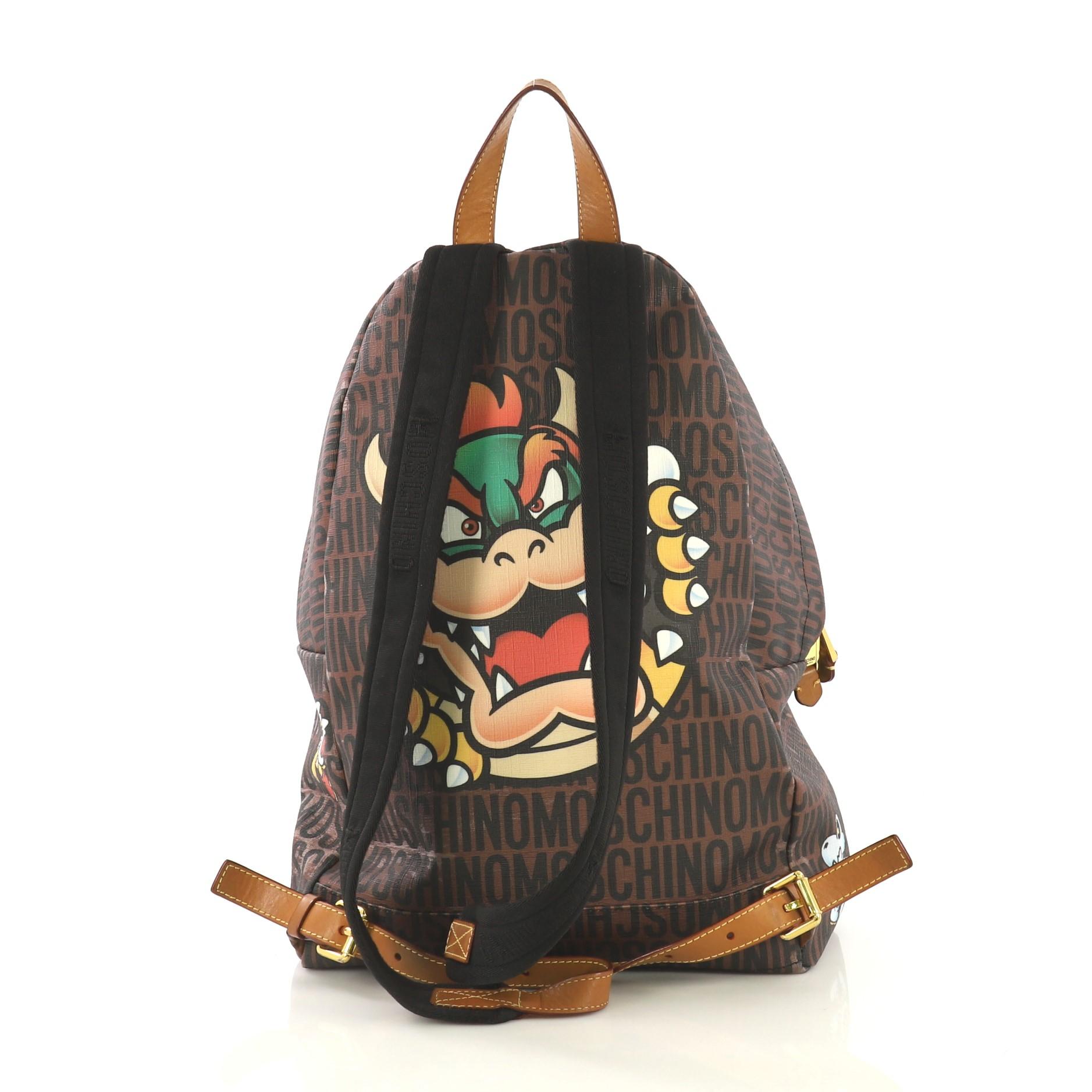 Moschino Super Moschino Backpack Printed PVC Large
