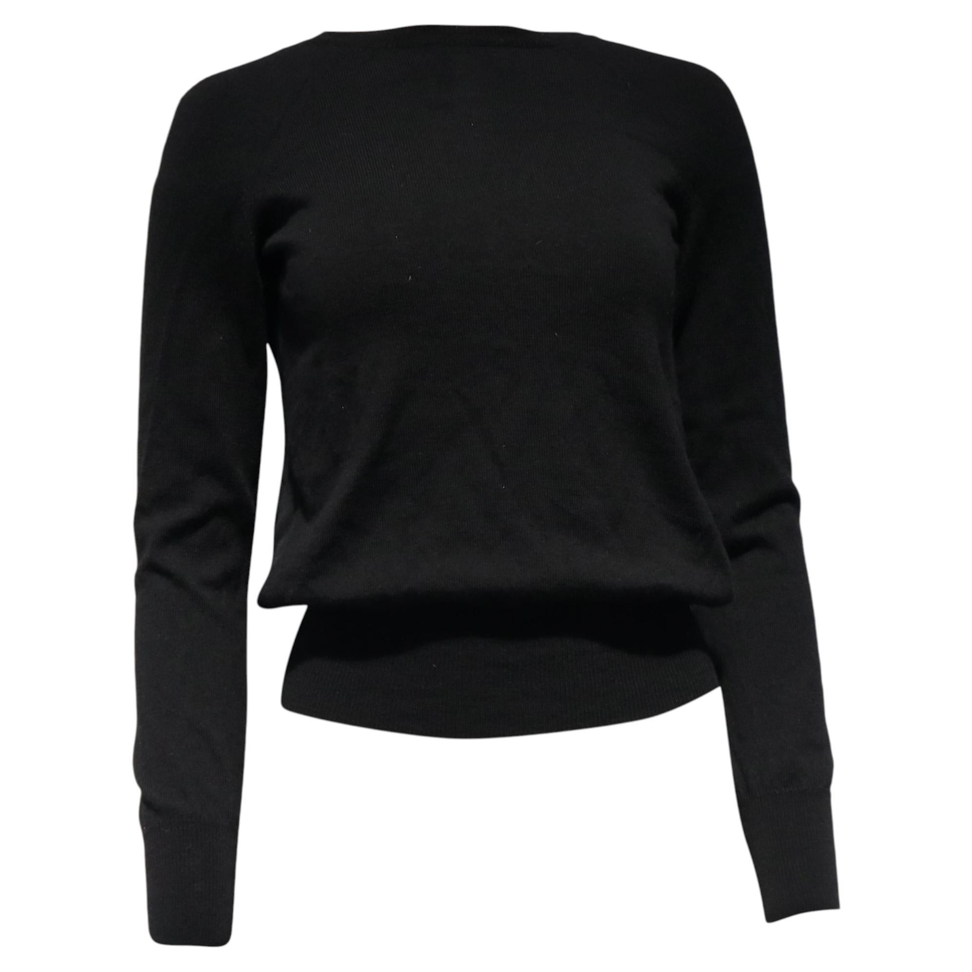 Moschino-Pullover aus schwarzer Schurwolle