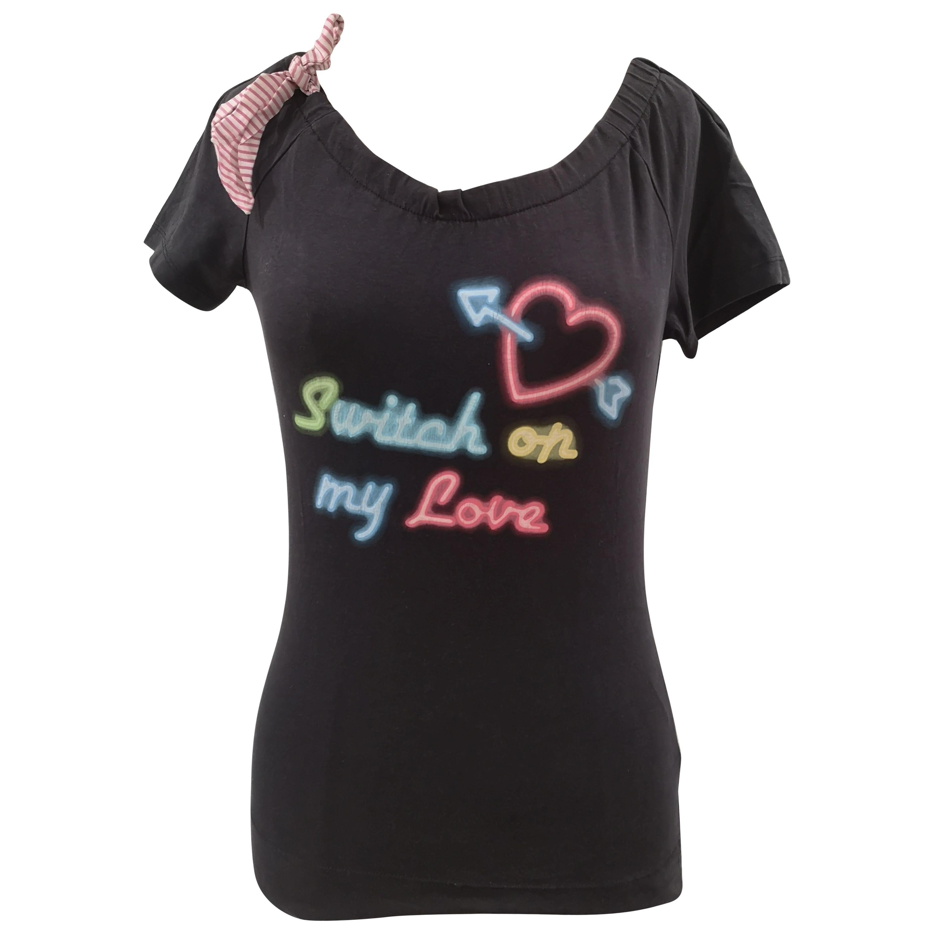 Moschino Switch on my love t-shirt