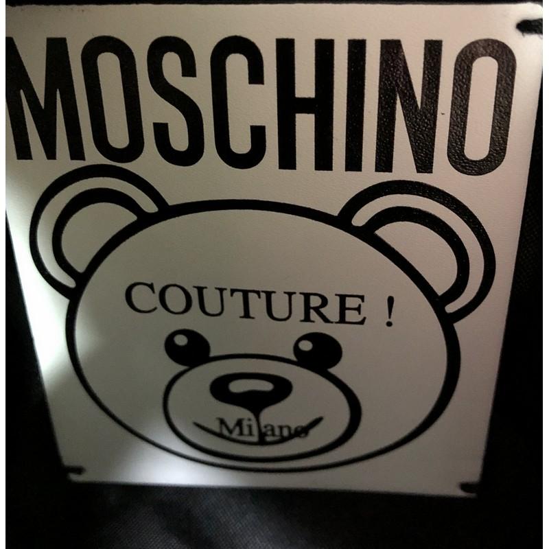 Moschino Teddy Bear Backpack Embellished Leather In Good Condition In NY, NY