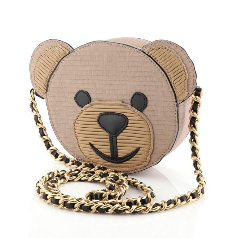 Moschino Teddy Bear Crossbody Bag Leather Small at 1stDibs