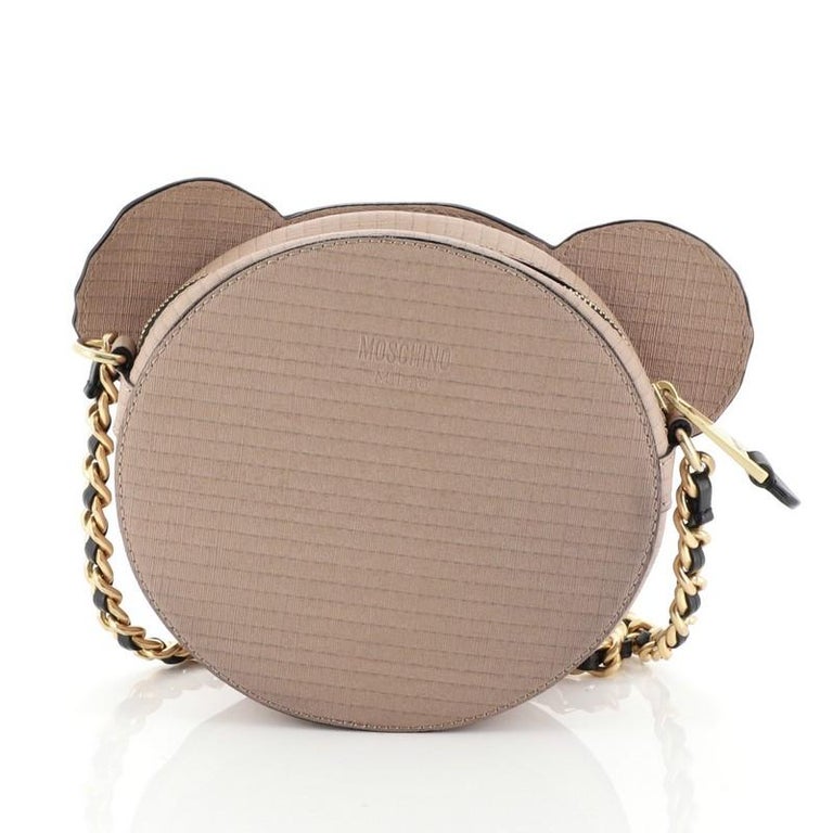 Moschino Teddy Bear Crossbody Bag Leather Small at 1stDibs