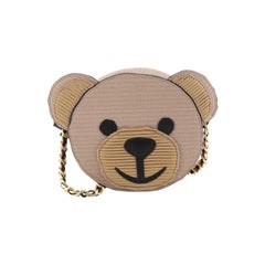 Moschino Teddy Bear Crossbody Bag Leather Small