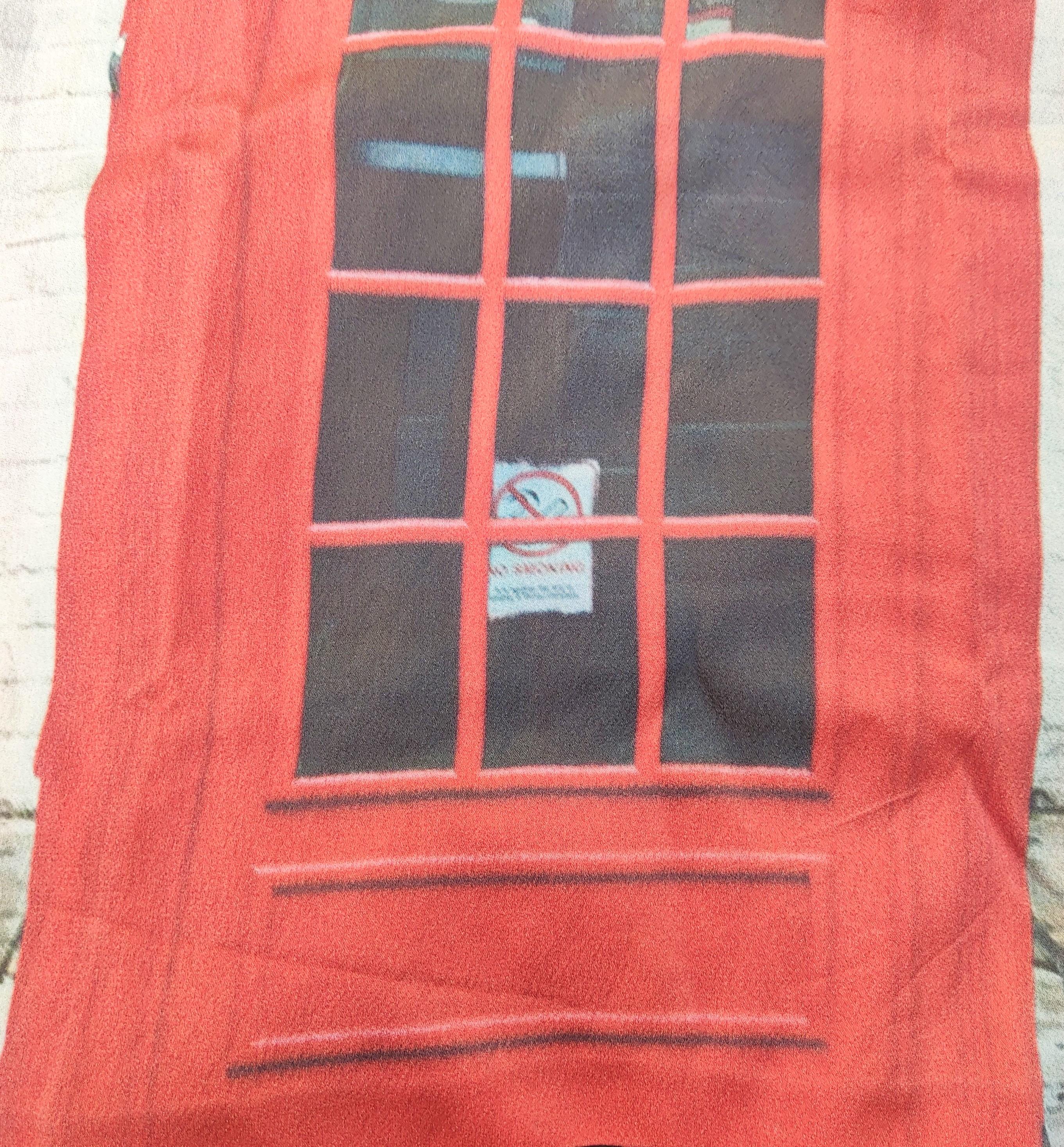 Moschino Telephone Cheap and Chic British UK Booth Vintage 90s Sleeveless Dress For Sale 3