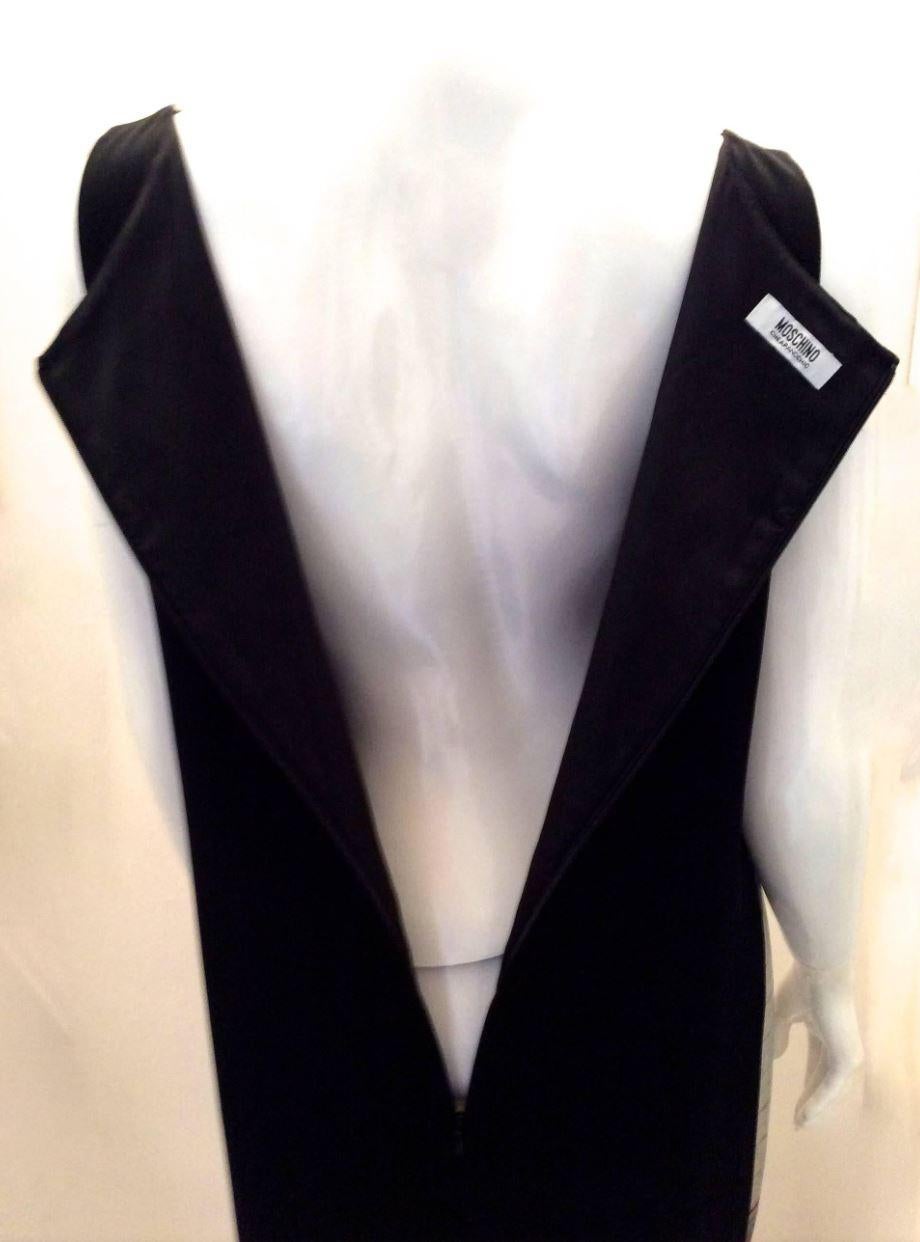 Brown Moschino Telephone Cheap and Chic British UK Booth Vintage 90s Sleeveless Dress For Sale