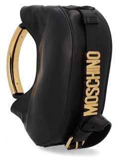 Moschino Top Handle Bag — Black