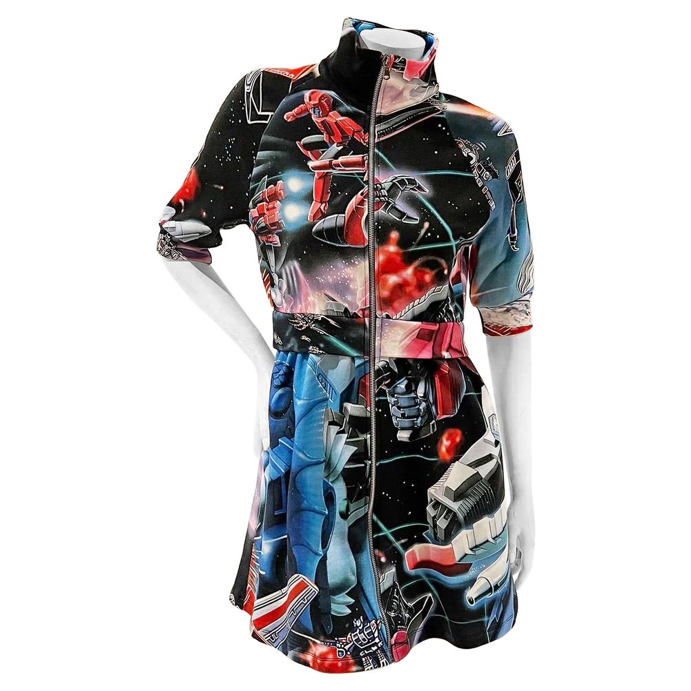 Moschino "Transformers" Bedrucktes Kleid Herbst 2017