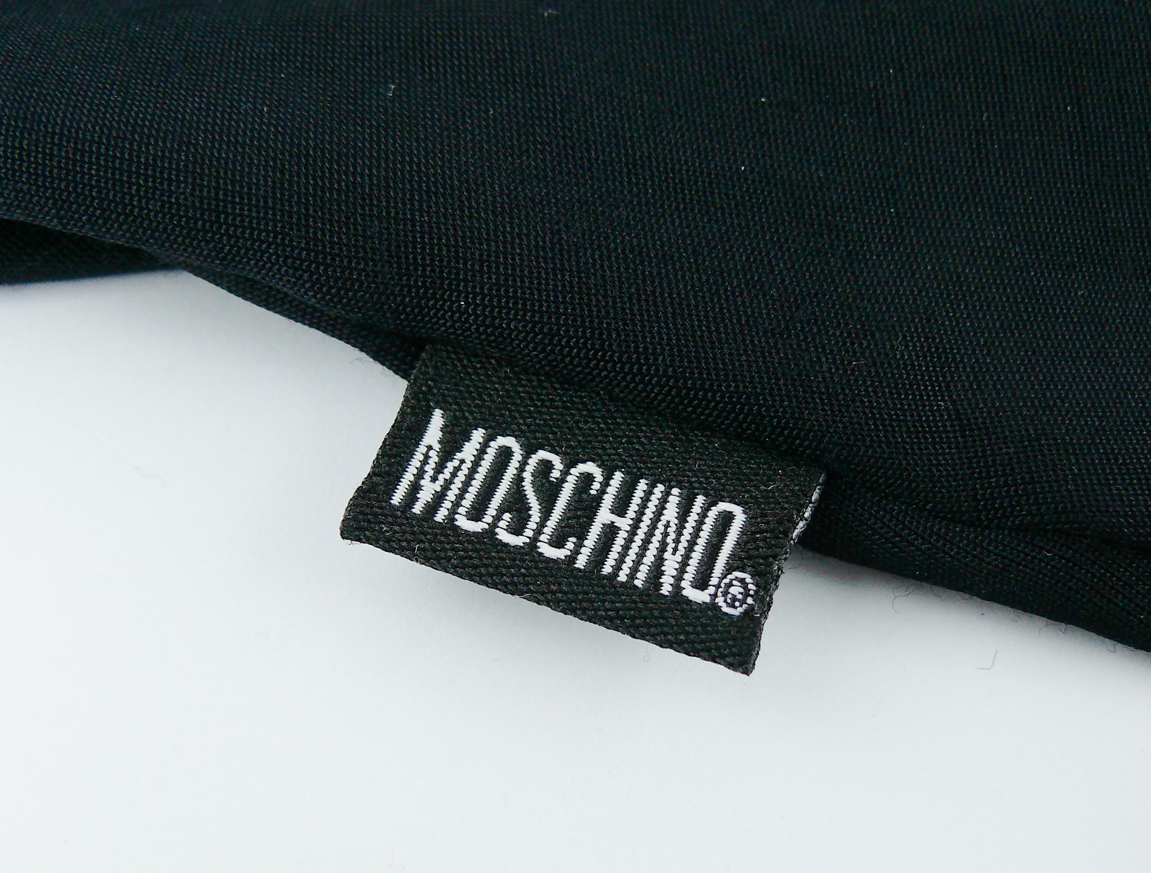 Moschino Vintage All Over Text Black Maxi Tank Dress 2