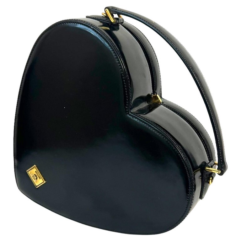 Moschino vintage black heart bag For Sale at 1stDibs