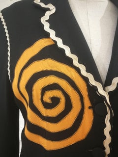 Moschino Vintage Blue Blazer Coat