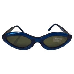 Moschino vintage Blaue Sonnenbrille NWOT