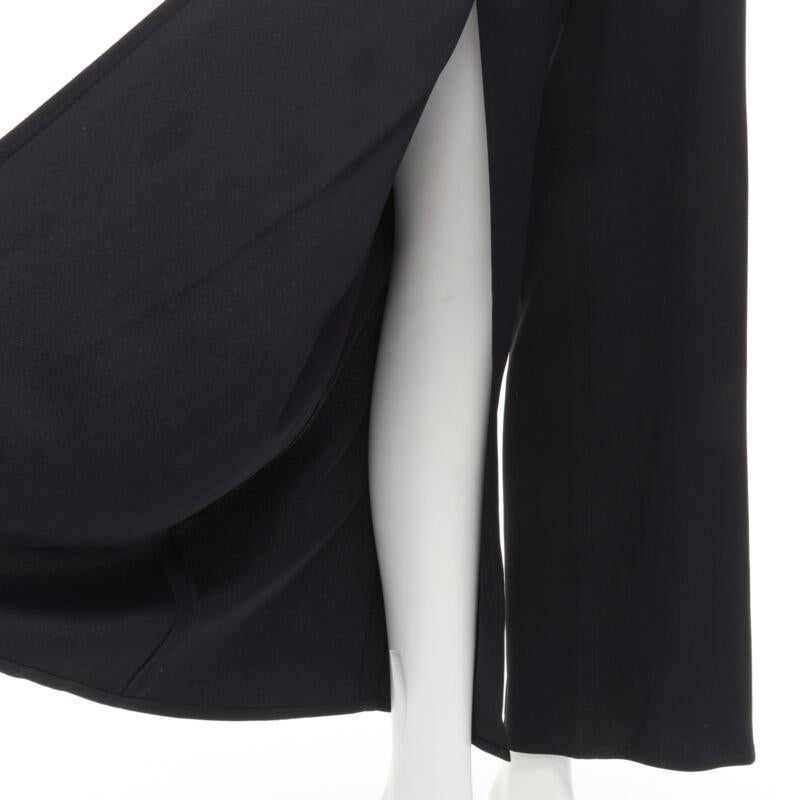 MOSCHINO Vintage Cheap Chic halter backless double breasted slit jumpsuit IT42 M For Sale 3