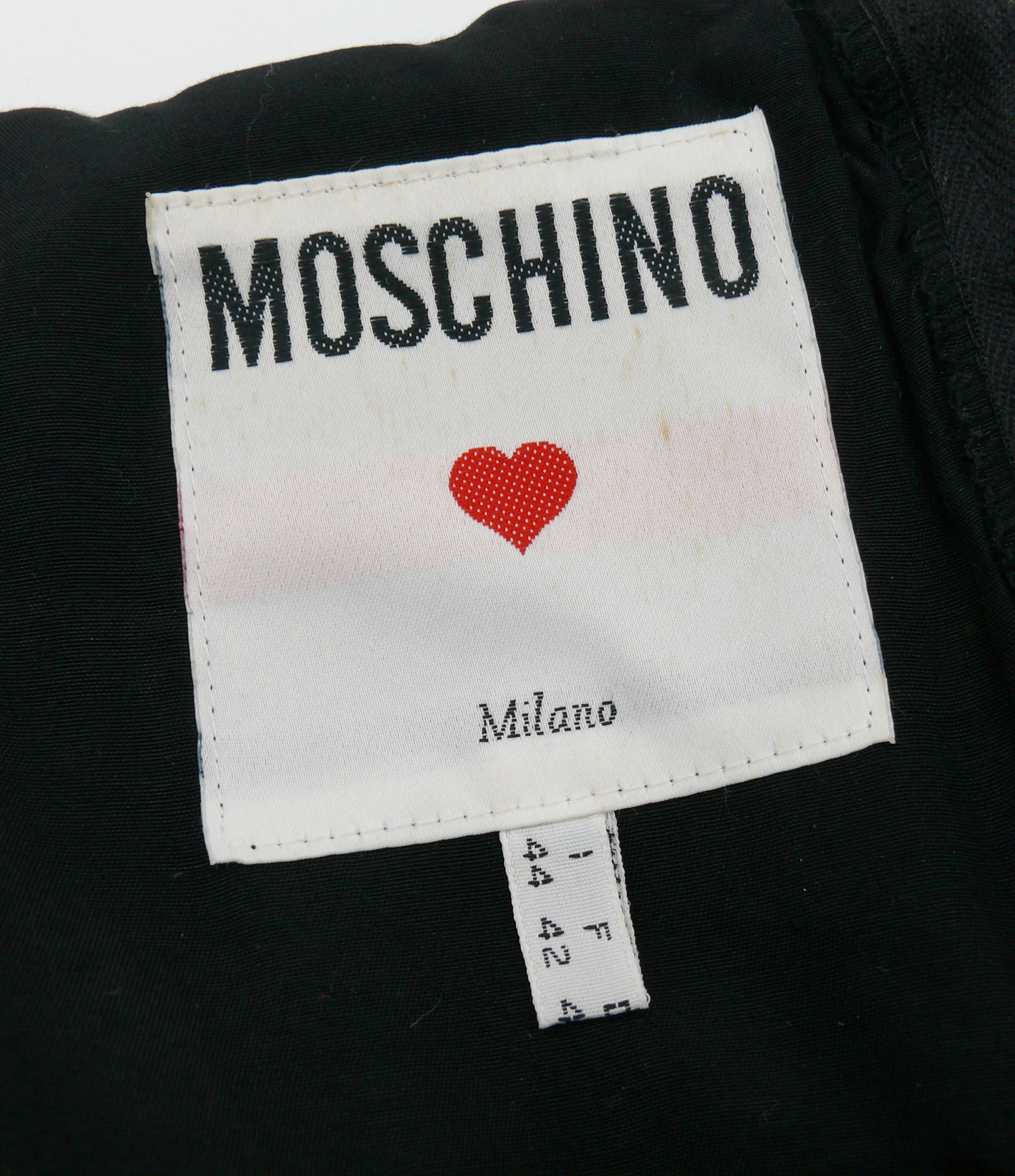 MOSCHINO Vintage Documented Safety Pin Bustier Dress US Size 10 For Sale 3
