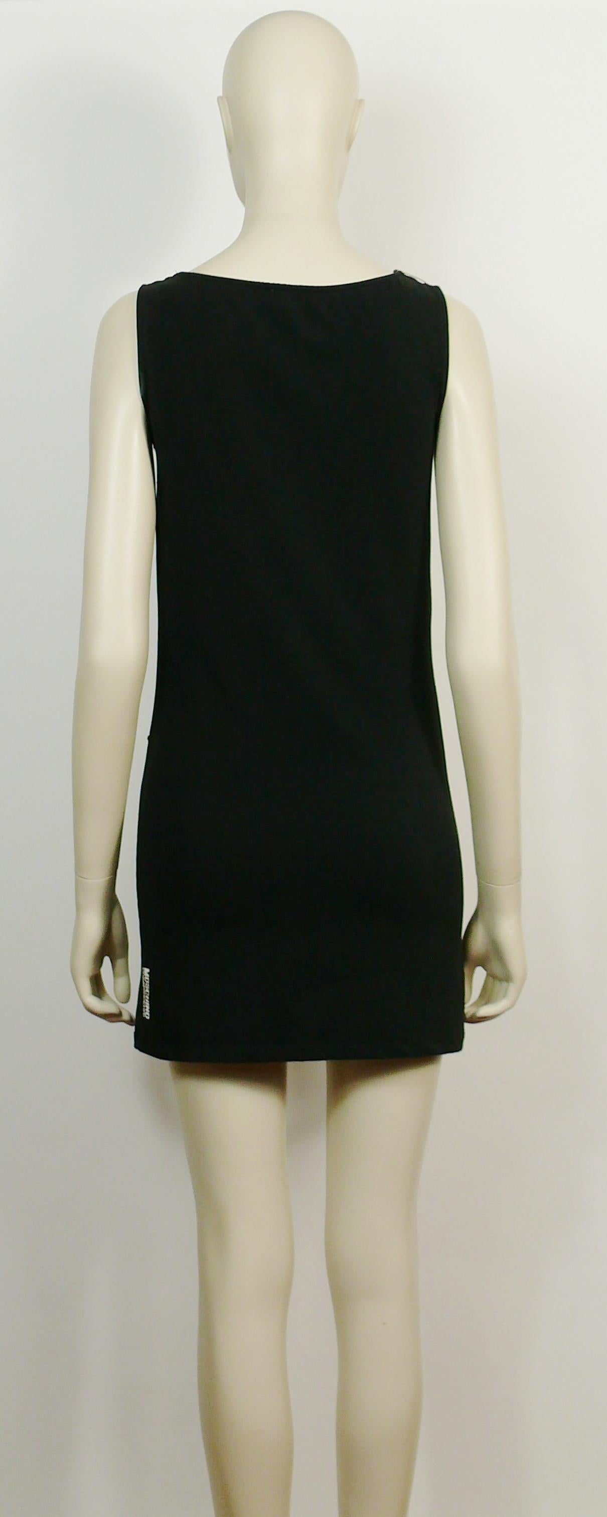 Moschino Vintage Don't Judge a Girl by her Clothes Mini Dress US Size 6 In Fair Condition In Nice, FR