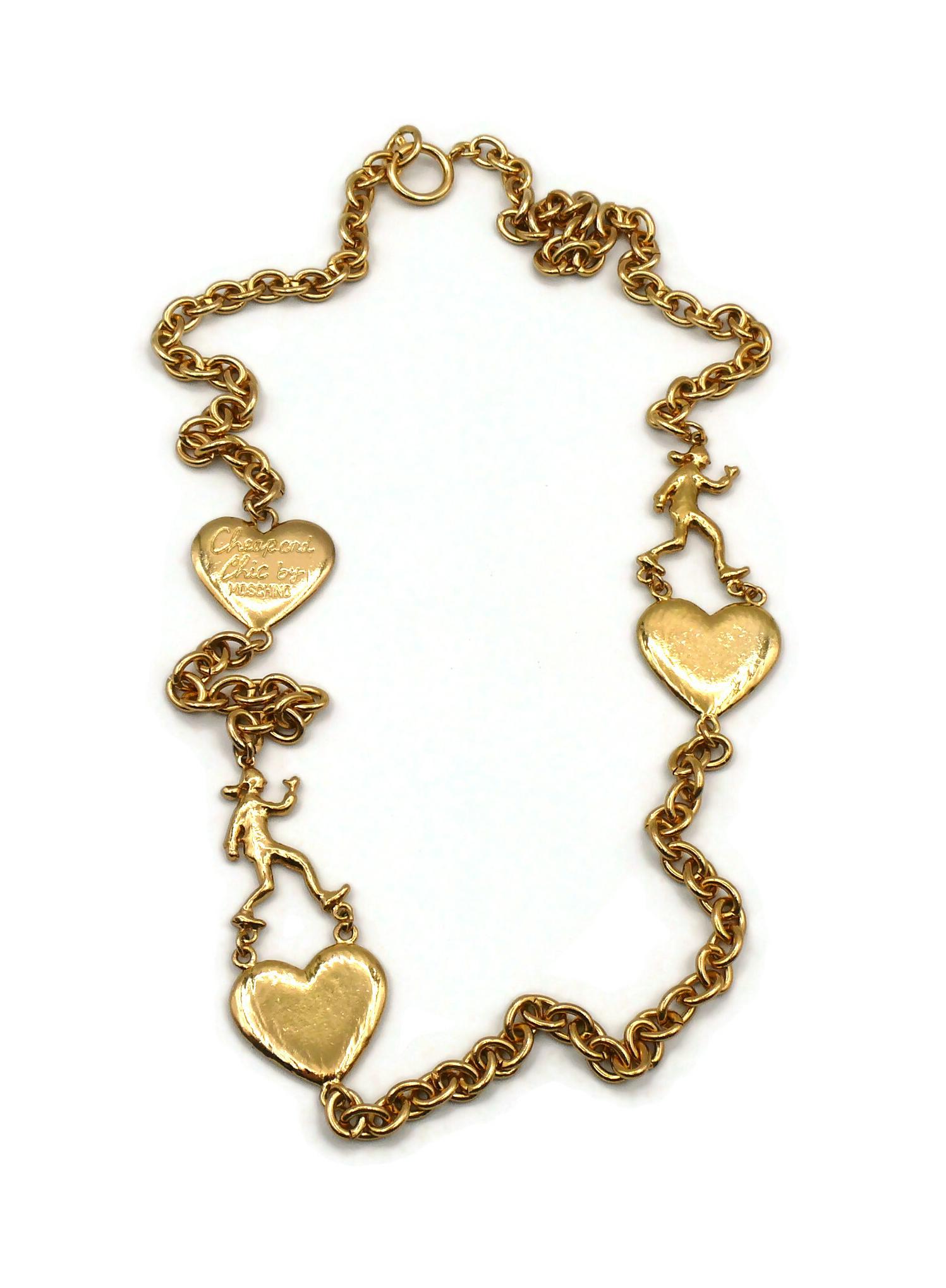 moschino gold necklace