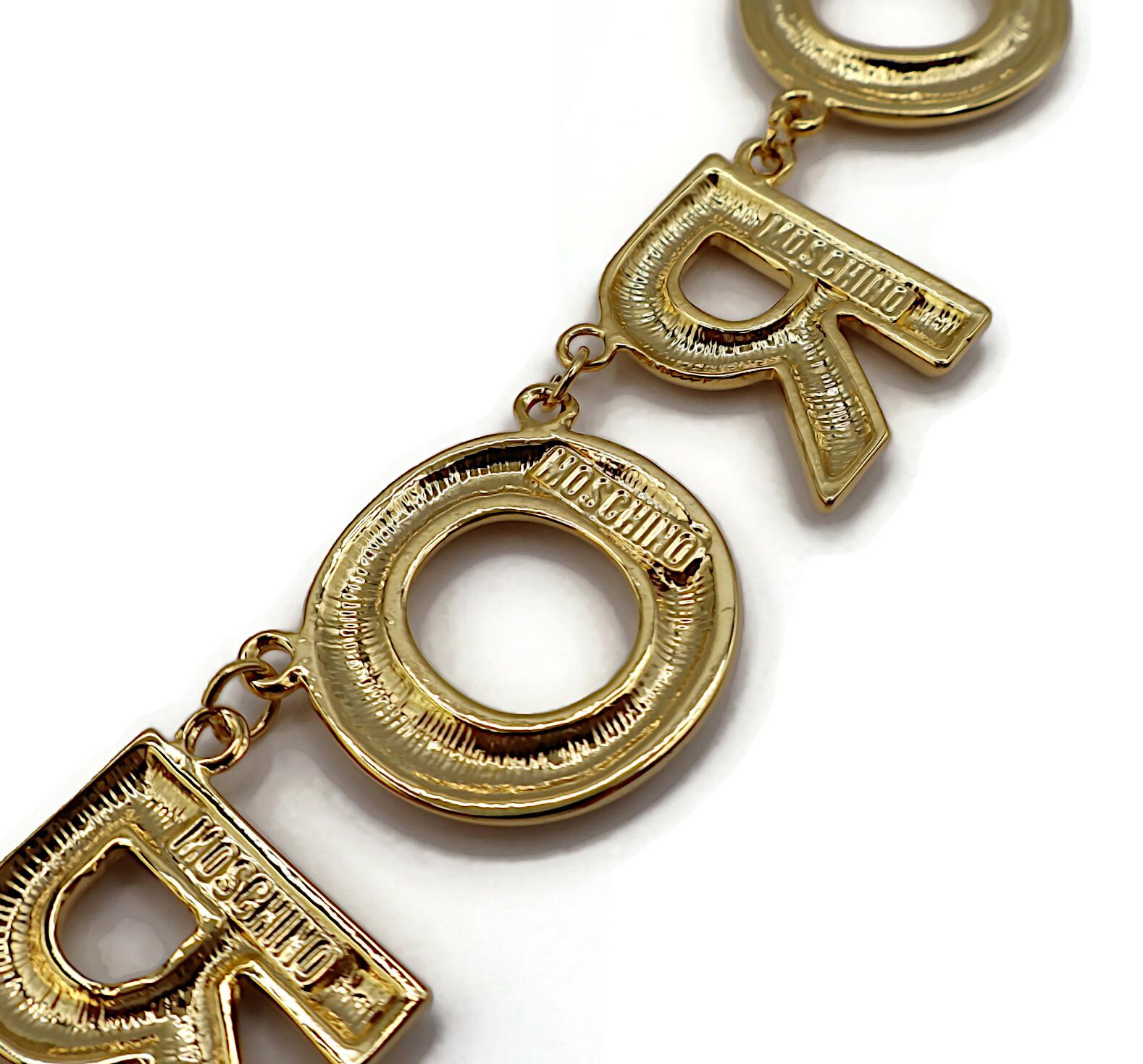 MOSCHINO Vintage Gold Tone 