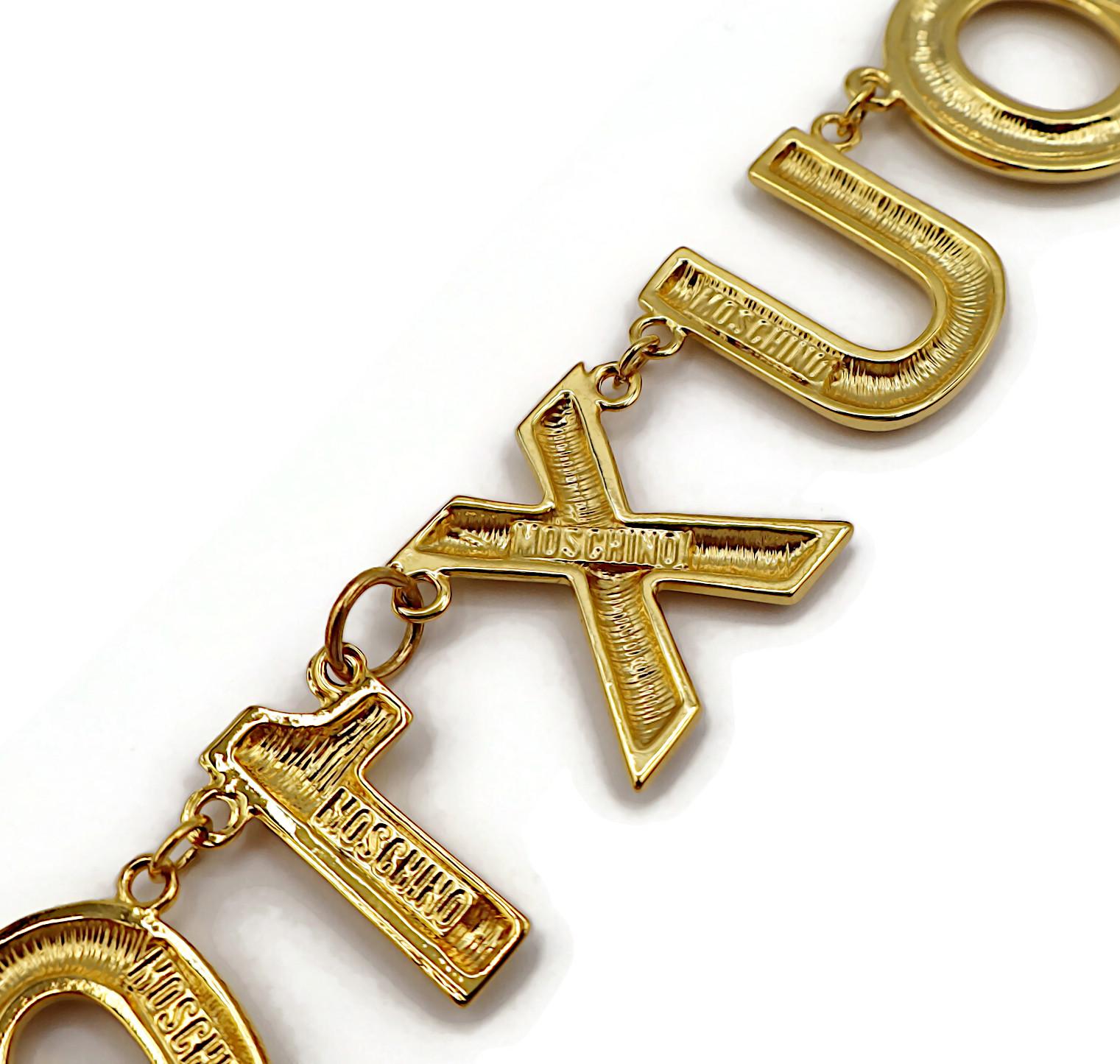 MOSCHINO Vintage Gold Tone 