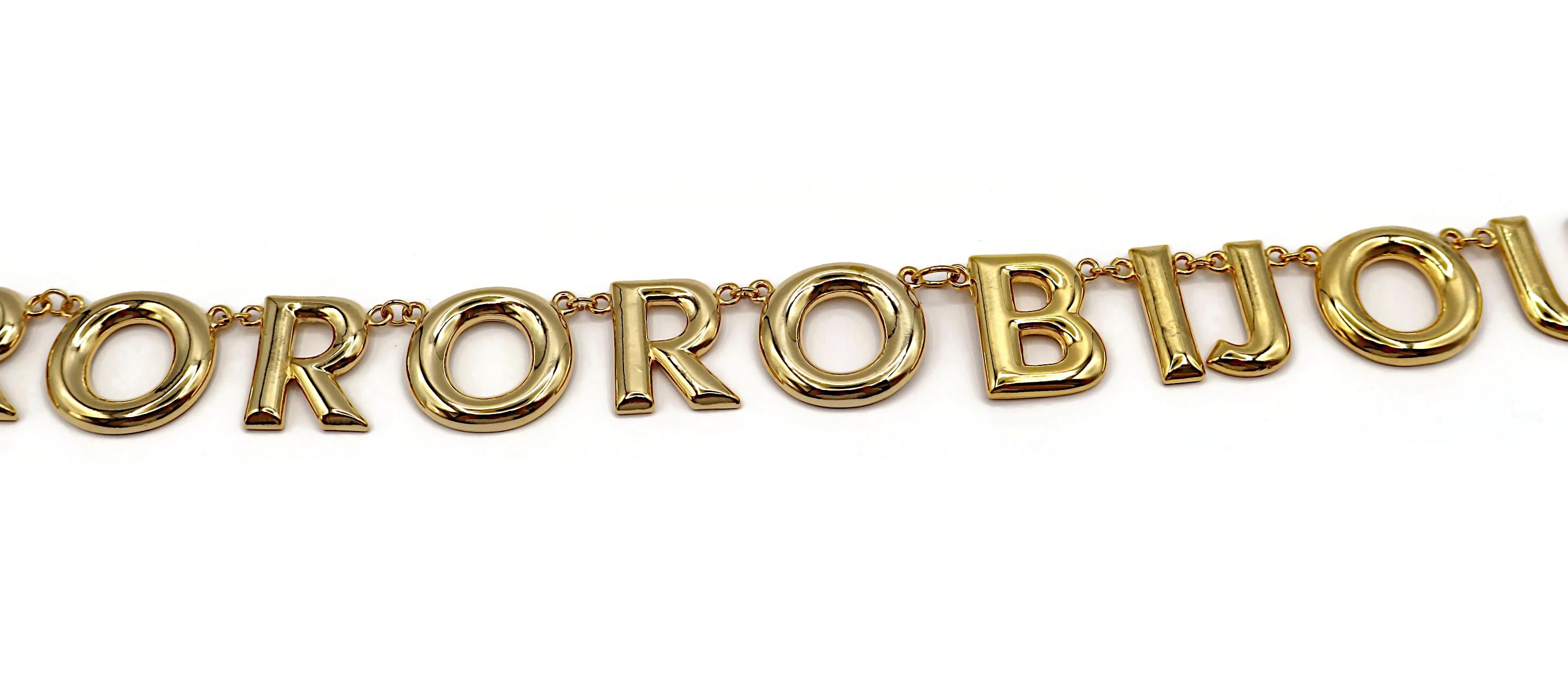 MOSCHINO Vintage Gold Tone 