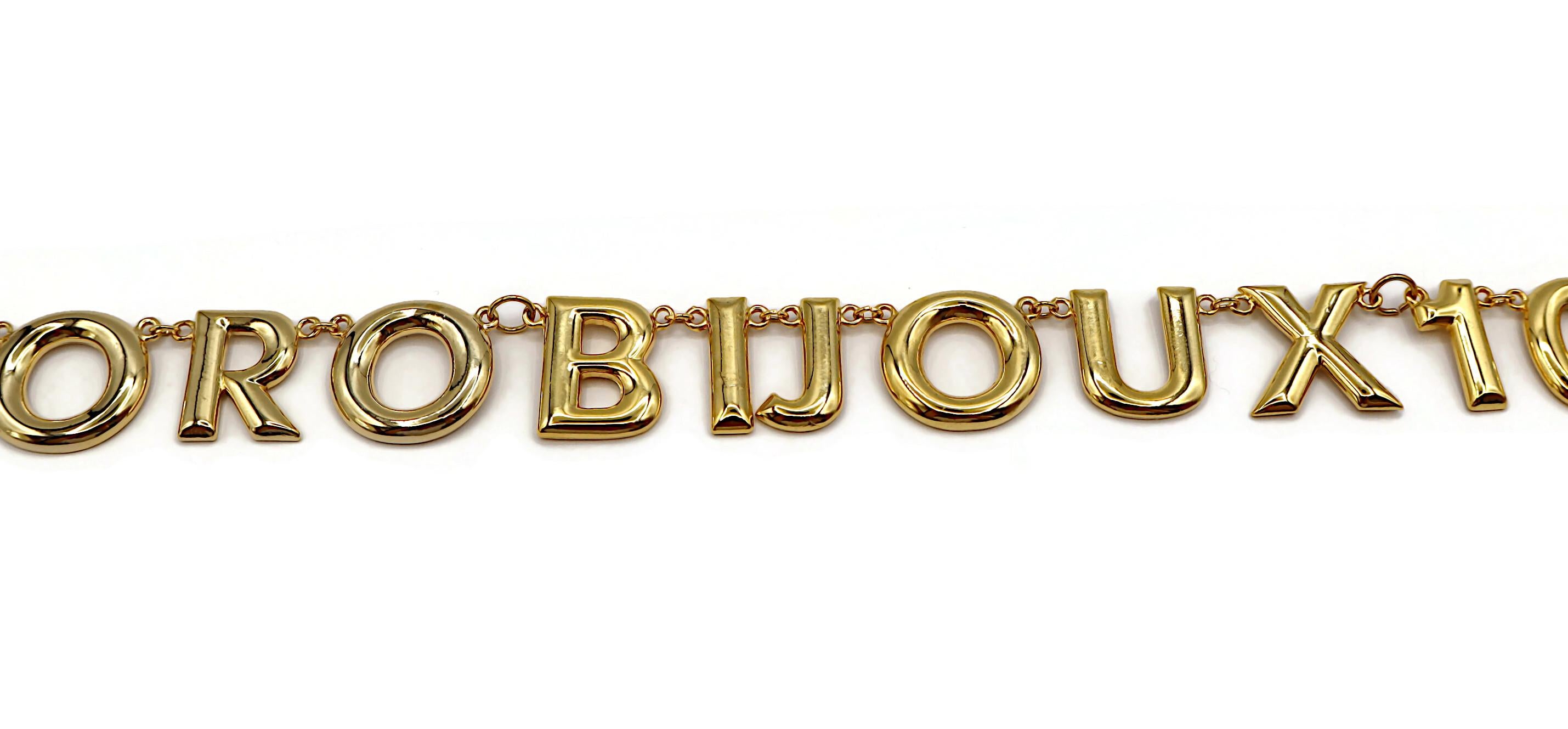 MOSCHINO Vintage Gold Tone 